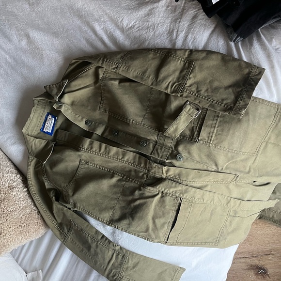 acne studios bla konst bolt canvas jumpsuit - Picture 2 of 4